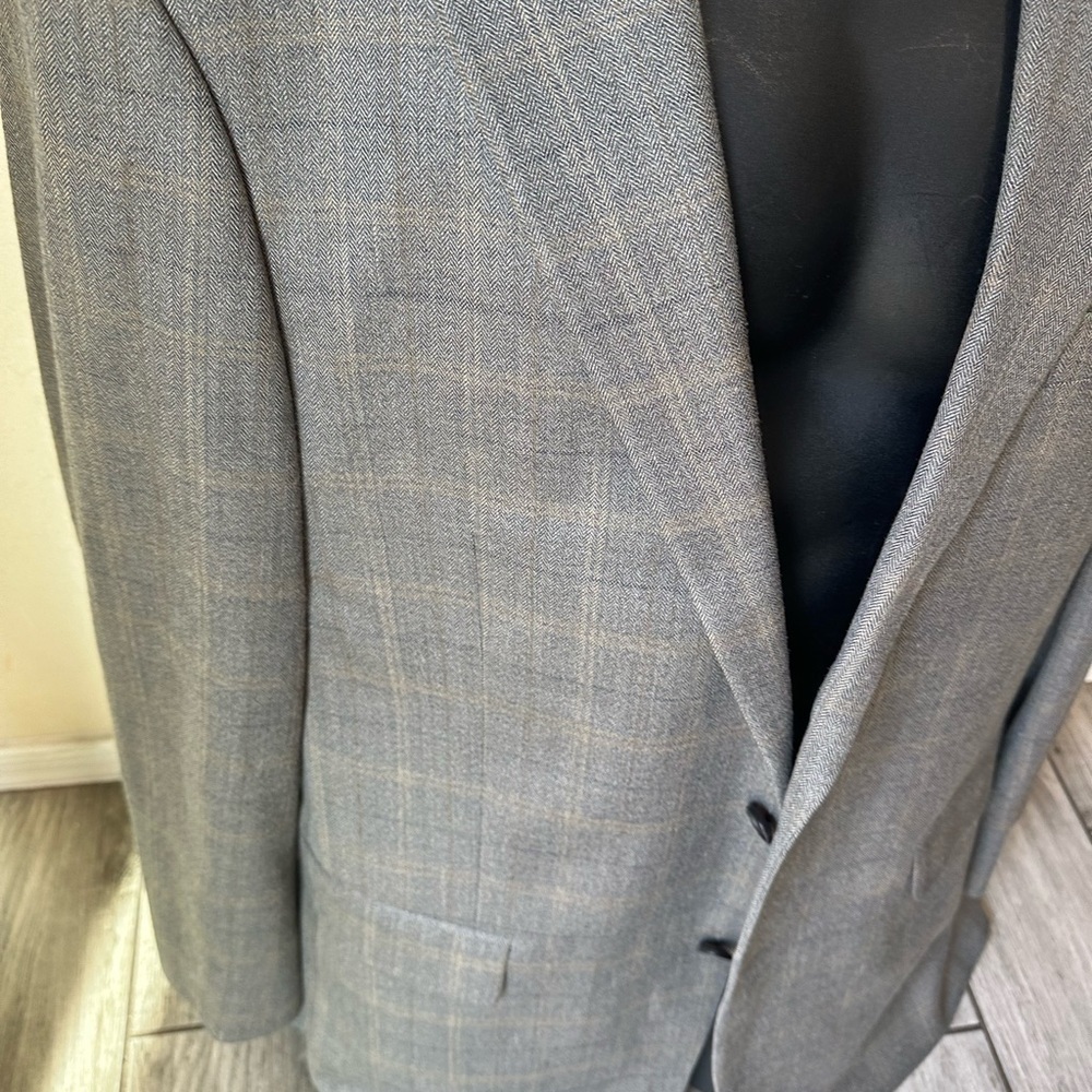 Men’s pre own as is Ralph Lauren polo suit blazer jacket 2 button size 44L long - Picture 4 of 10